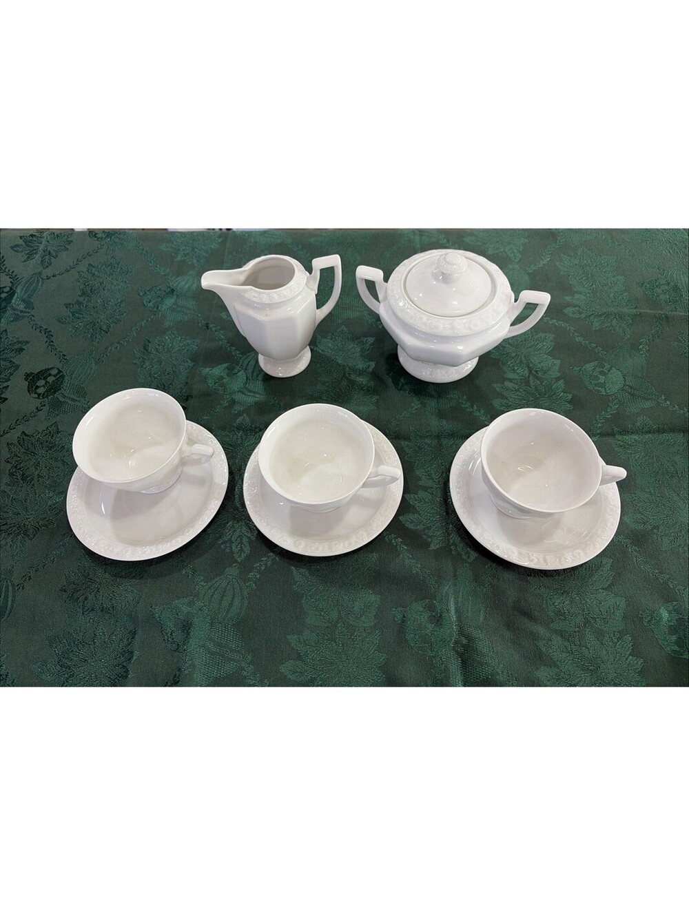 9 Pcs Rosenthal Maria Cups & Saucers, Creamer & Sugar Bowl
